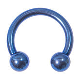Load image into Gallery viewer, 1.2mm Circular barbells - anodised titanium