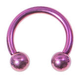 Load image into Gallery viewer, 1.2mm Circular barbells - anodised titanium
