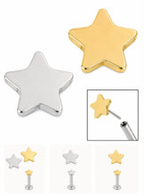 Load image into Gallery viewer, Initial Piercing - Star, Cross, Heart, Pyramid, Lightening bolt