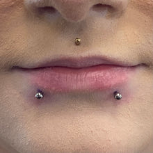 Load image into Gallery viewer, Initial Piercing - Labret bar Crystal