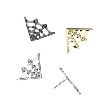 Load image into Gallery viewer, Titanium Threadless Push In Spider Web