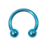 Load image into Gallery viewer, 1.2mm Circular barbells - anodised titanium