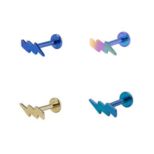 Load image into Gallery viewer, Screw Fit Titanium Labret bar 1.2 x 6,7 or 8mm