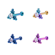 Load image into Gallery viewer, Push Fit Titanium Labret bar 1.2