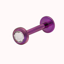 Load image into Gallery viewer, Titanium Push fit Labret
