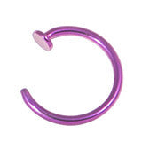 Load image into Gallery viewer, Anodised titanium or black open rings 0.8 x 7,8 or 9mm