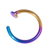 Load image into Gallery viewer, Anodised titanium or black open rings 0.8 x 7,8 or 9mm