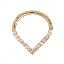 Load image into Gallery viewer, Initial Piercing - Wishbone hinged ring