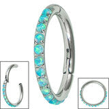 Load image into Gallery viewer, Titanium Hinged Ring - 1.2mm x 8mm