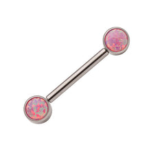 Load image into Gallery viewer, Initial Piercing - Nipple with push fit forward facing crystals
