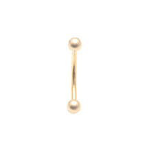 Load image into Gallery viewer, Initial Piercing - Assorted colours/plain or crystal curved barbells