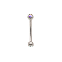 Load image into Gallery viewer, Initial Piercing - Assorted colours/plain or crystal curved barbells