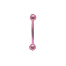 Load image into Gallery viewer, Initial Piercing - Assorted colours/plain or crystal curved barbells