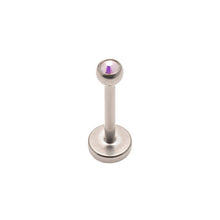 Load image into Gallery viewer, Initial Piercing - Labret bar Crystal