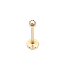 Load image into Gallery viewer, Initial Piercing - Labret bar Crystal