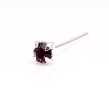 Load image into Gallery viewer, Sterling Silver Square nose stud