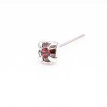Load image into Gallery viewer, Sterling Silver Square nose stud