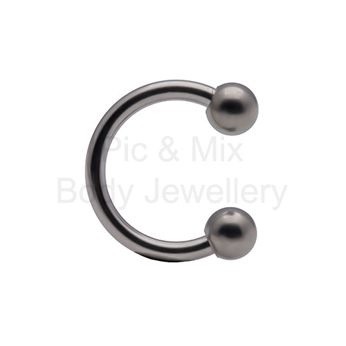 Initial Piercing Assorted colours Circular barbells Obsidian Body