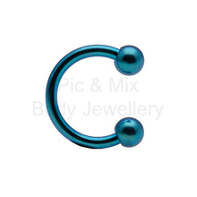 Load image into Gallery viewer, Initial Piercing - Assorted colours Circular barbells