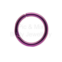 Load image into Gallery viewer, Titanium Hinged Rings - 1.2mm