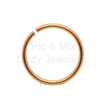 Load image into Gallery viewer, Nose ring - Titanium 0.8x7,8,8.5 or 9mm