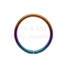 Load image into Gallery viewer, Nose ring - Titanium 0.8x7,8,8.5 or 9mm