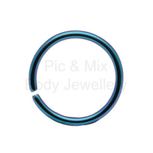Load image into Gallery viewer, Nose ring - Titanium 0.8x7,8,8.5 or 9mm