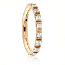 Load image into Gallery viewer, Hinged blaze crystals, High Polish, rose or Gold Pvd - shop floor