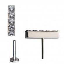 Load image into Gallery viewer, Initial Piercing - Assorted crystal cast Labrets