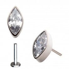 Load image into Gallery viewer, Initial Piercing - Assorted crystal cast Labrets