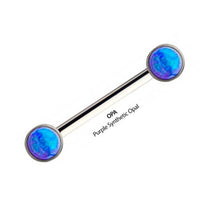 Load image into Gallery viewer, Initial Piercing - Nipple with push fit forward facing crystals