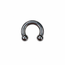Load image into Gallery viewer, Titanium Circular Barbell Ring | Hypoallergenic Body Jewellery 1.6mm
