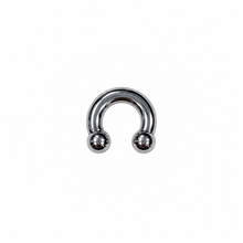 Load image into Gallery viewer, Titanium Circular Barbell Ring | Hypoallergenic Body Jewellery 1.6mm
