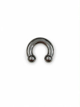 Load image into Gallery viewer, Titanium Circular Barbell Ring | Hypoallergenic Body Jewellery 1.6mm
