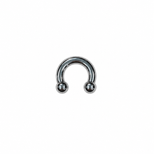 Load image into Gallery viewer, Titanium Circular Barbell Ring | Hypoallergenic Body Jewellery 1.6mm
