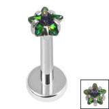 Load image into Gallery viewer, Ti labret - Internal thread assorted star
