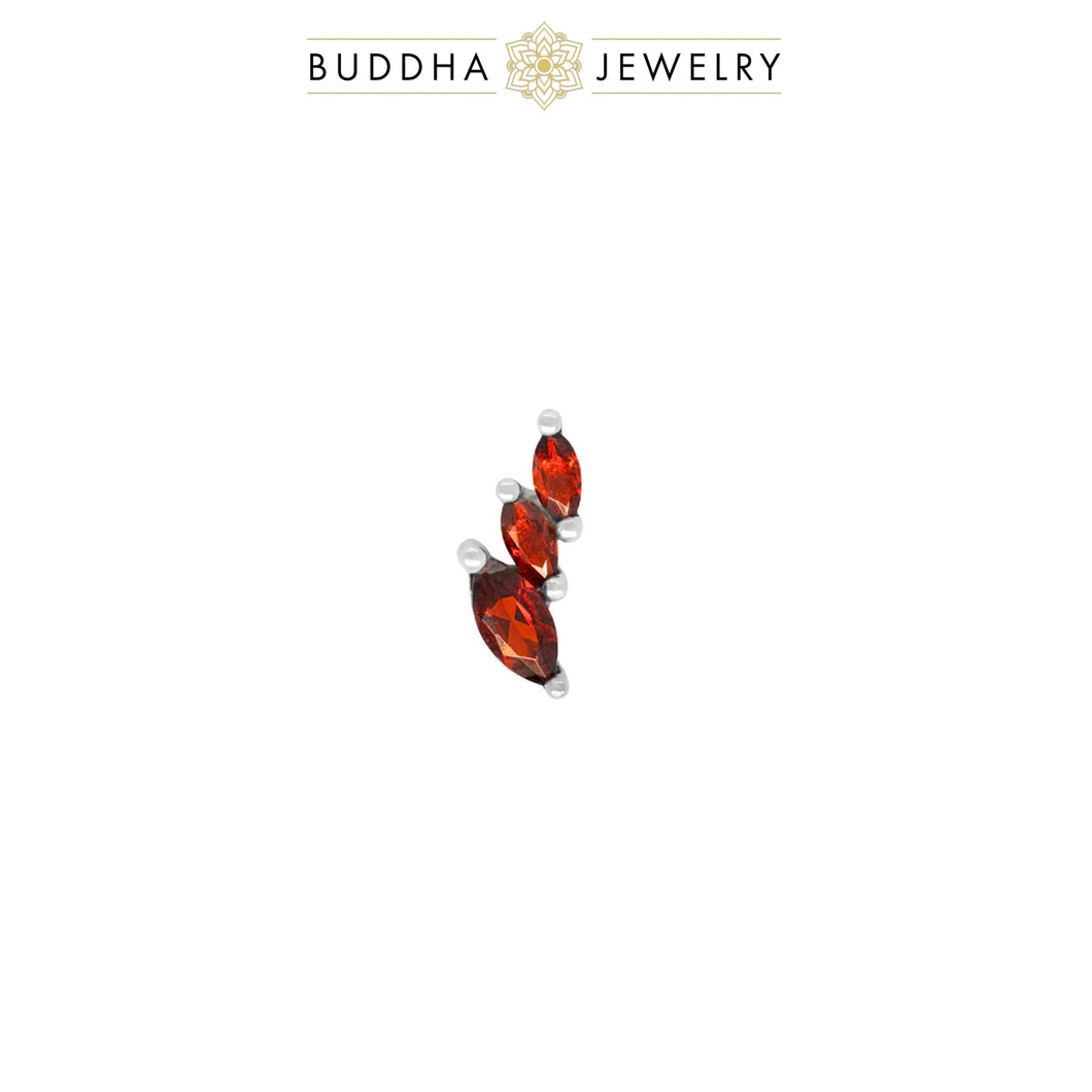 Multiplicity - Garnet/White Gold