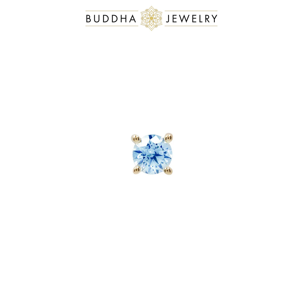 London Blue Topaz Prong/White Gold
