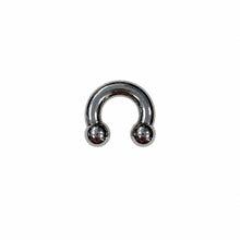 Load image into Gallery viewer, Titanium Circular Barbell Ring | Hypoallergenic Body Jewellery 1.6mm
