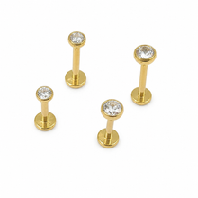 Load image into Gallery viewer, Push Fit Titanium Labret bar 1.2 x 6 or 8mm
