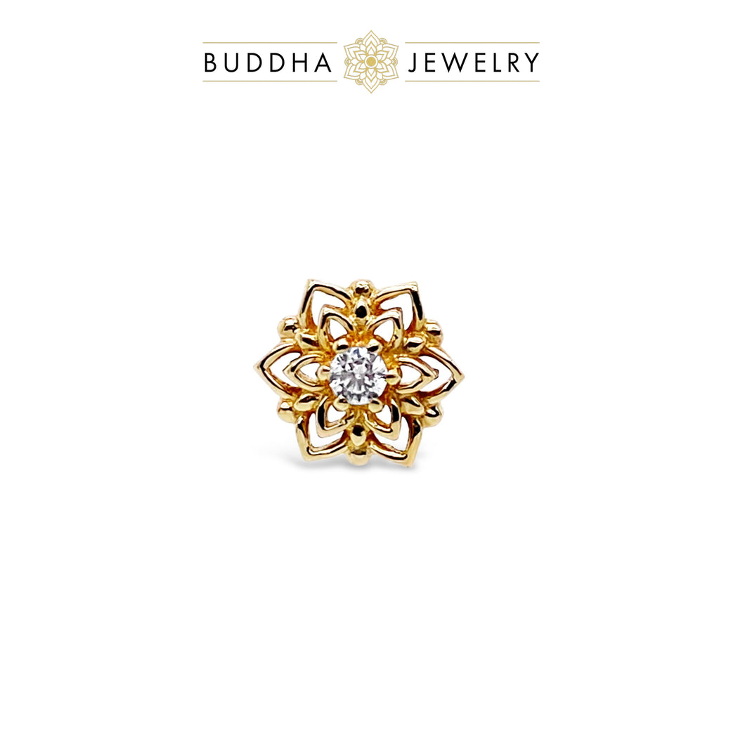 Mandala - CZ/Yellow Gold
