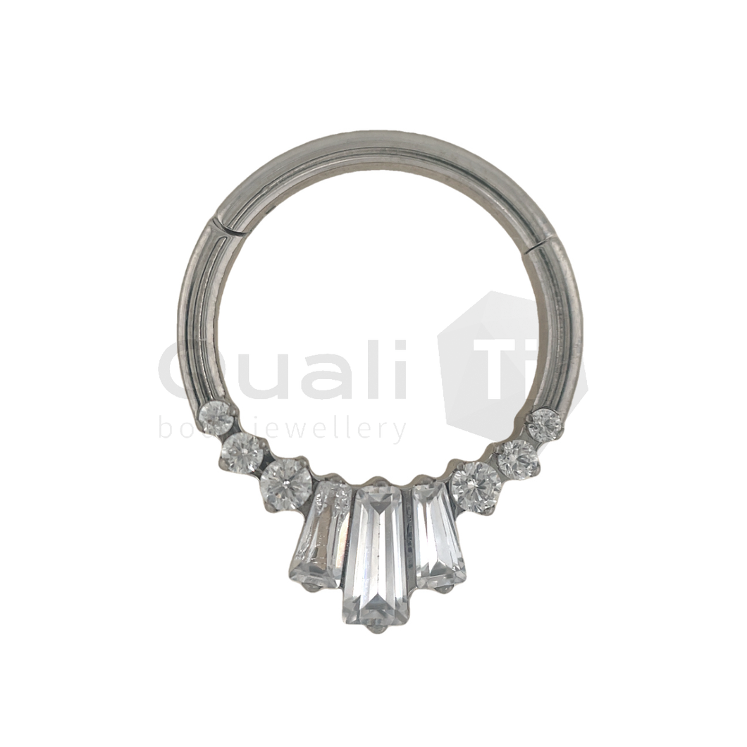 CZ 'Freyja' Hinged Segment Ring