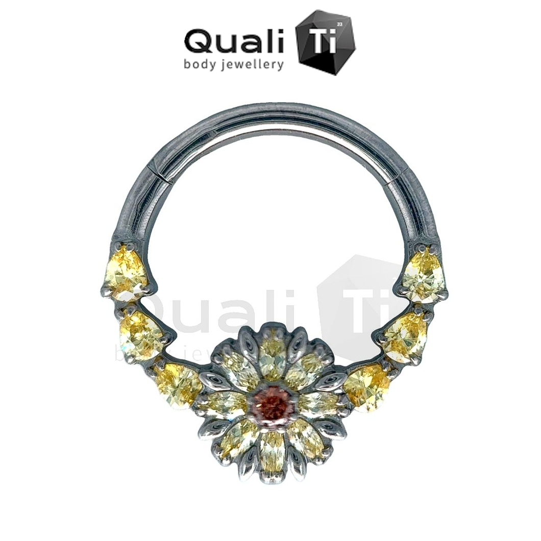 'Thrive not Survive' in Golden Hinged Ring