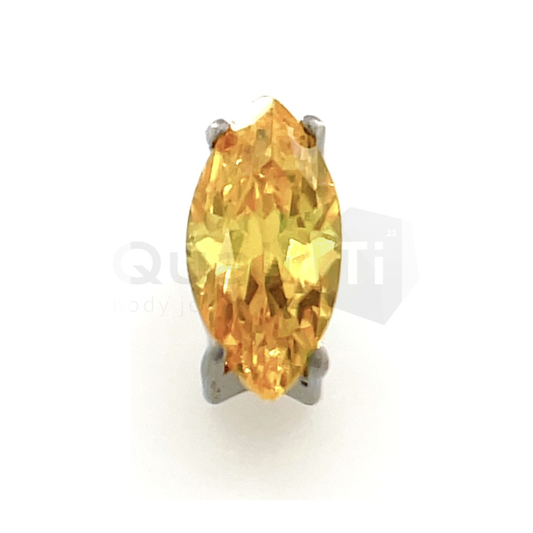 Golden Yellow 'Navette' Marquis Labret