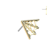 Load image into Gallery viewer, Titanium Threadless Push In Spider Web
