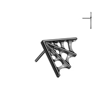 Load image into Gallery viewer, Titanium Threadless Push In Spider Web
