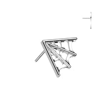 Load image into Gallery viewer, Titanium Threadless Push In Spider Web
