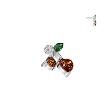 Load image into Gallery viewer, Titanium Threadless Push In CZ Cherry Labret
