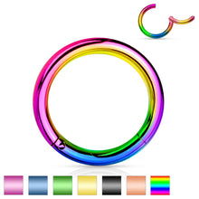 Load image into Gallery viewer, Titanium Hinged Rings - 0.8 - 1.2mm
