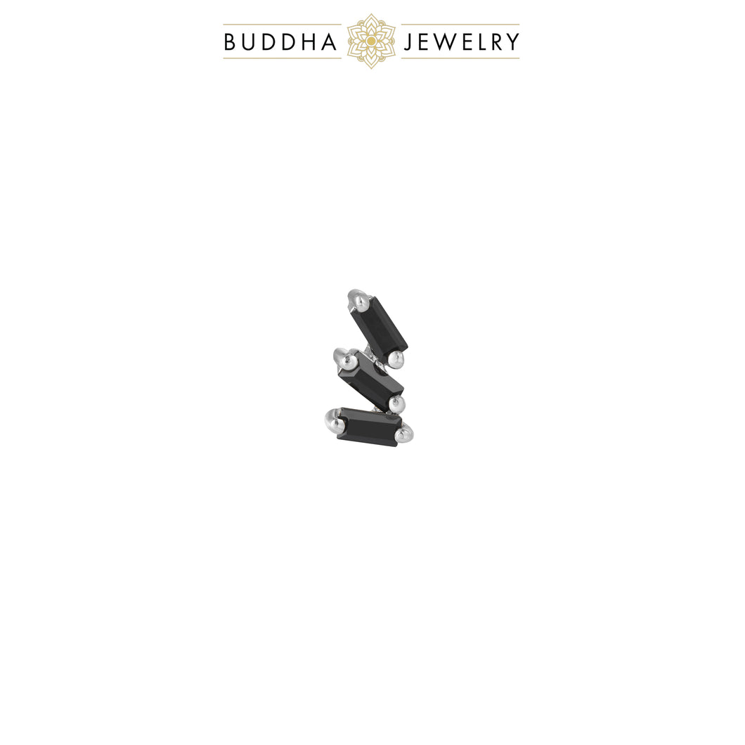 Staxx - Black Spinel/White Gold